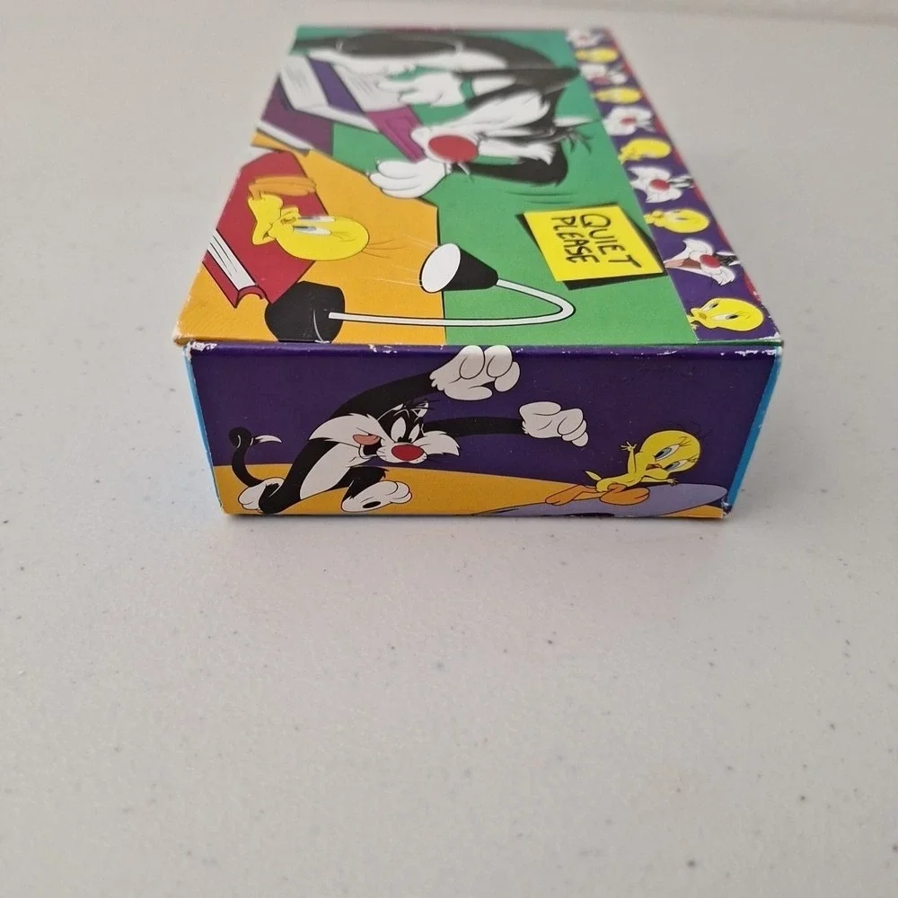 Vintage 1997 Looney Tunes Sylvester School Pencil Box Made In USA Model# 97001